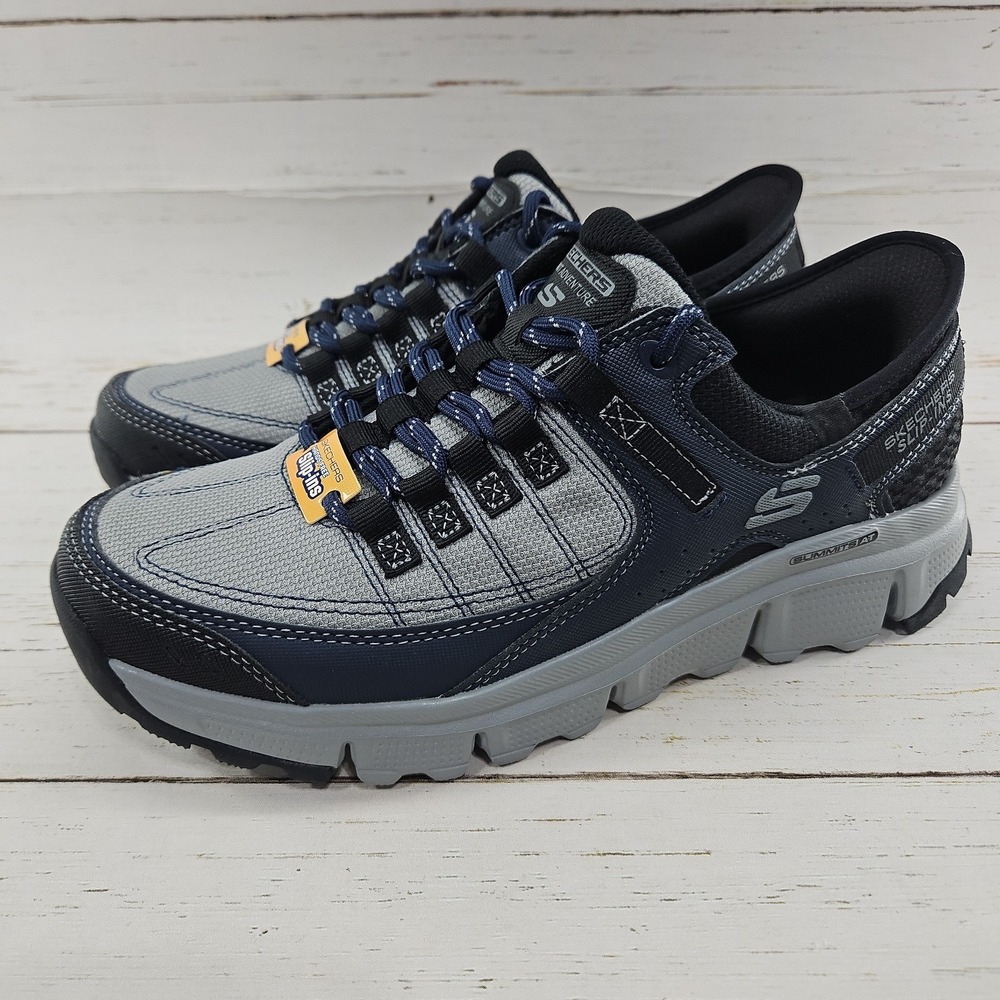 Skechers Slip Ins Summits All Terrain Hands Free Shoes Mens 8.5 Gray Blue 237622
